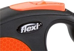 Flexi New Neon Tape - Hondenriem - Zwart/Oranje - M - 5 M - (<25 Kg) -Hondenspullen Verkoop 1200x827