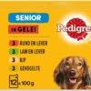 Pedigree Senior In Gelei Honden Natvoer - Vlees En Gevogelte In Gelei - 48 X 100 Gr -Hondenspullen Verkoop 1200x859
