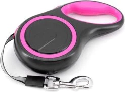 IGOODS - Uitlaatriem - Honden Riem - Katten Riem - Uitlaatriem Voor Dieren - Rollijn - 5 Meter Lang Roze -Hondenspullen Verkoop 1200x883 1