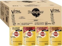 Pedigree Natvoer Mixed Selection 84 X 100 G. Kip, Runds, Kalkoen En Lams - Hondenvoeding -Compleet Nat Hondenvoer. -Hondenspullen Verkoop 1200x887