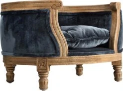 Lord Lou - George Blauw Velvet S - Luxe Hondenmand - Luxe Kattenmand - 49x40x31 -Hondenspullen Verkoop 1200x893 1