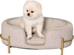 PawHut Huisdierenbank Hondenbank Kattenbank Zacht Rugleuning Metalen Poten Grijs D04-166 12 PawHut Huisdierenbank Hondenbank Kattenbank Zacht Rugleuning Metalen Poten Grijs D04-166 -Hondenspullen Verkoop 1200x895 1