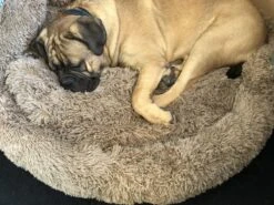 HONDEN RELAX Kussen - Superzacht Fluffy Ronde Mand 100 Cm - Taupe/Zandkleur -Hondenspullen Verkoop 1200x899 8