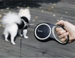 Hondenriem-Looplijn-Zwart/Grijs-8 Meter Oprol-Hond Lijn-Automatisch Rollijn -Hondenspullen Verkoop 1200x933