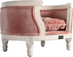 Lord Lou - George Roze Velvet S - Luxe Hondenmand - Luxe Kattenmand - 49x40x31 -Hondenspullen Verkoop 1200x937 1