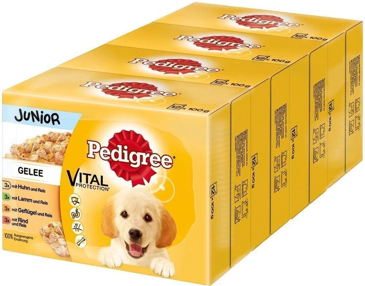 Pedigree Nat Hondenvoedsel 40 Zakjes Van 100gr = 4 Kg Nat Hondenvoer 6 Pedigree Nat Hondenvoedsel 40 Zakjes Van 100gr = 4 Kg Nat Hondenvoer - Afbeelding 4