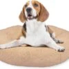 Peaceful Pooch M - Pluizig Hondenbed - 76cm Diameter - Opvouwbaar - In Verschillende Maten. Kattenbed - Wasbaar - Uitneembare Vulling - Ontspant Gewrichten En Spieren - Anti-slip Noppenbodem -Hondenspullen Verkoop 1200x943