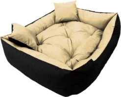 Ecco - Honden- En Kattenbed Met Kussen | Binnenmaat: 130x100 / Buitenmaat: 145x115cm - Beige / Zwart 12 Ecco - Honden- En Kattenbed Met Kussen | Binnenmaat: 130x100 / Buitenmaat: 145x115cm - Beige / Zwart -Hondenspullen Verkoop 1200x961 1