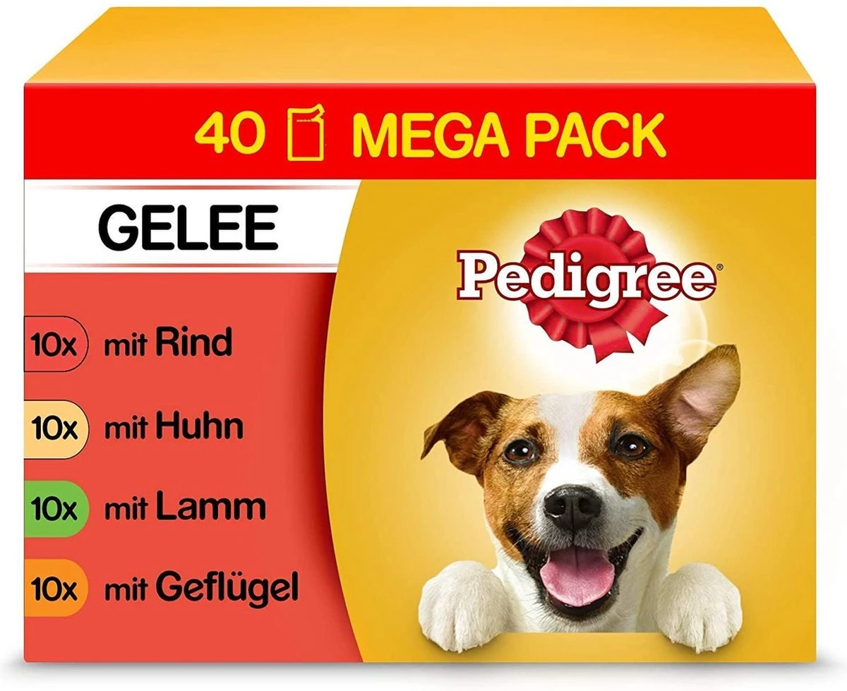 Pedigree Nat Hondenvoedsel 40 Zakjes Van 100gr = 4 Kg Nat Hondenvoer 4 Pedigree Nat Hondenvoedsel 40 Zakjes Van 100gr = 4 Kg Nat Hondenvoer - Afbeelding 2