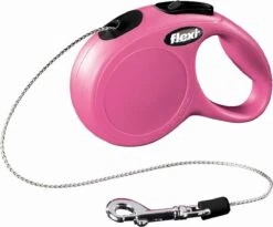 Flexi New Classic Koord - Hondenriem - Roze - XS - 3 M -Hondenspullen Verkoop 1200x997 1