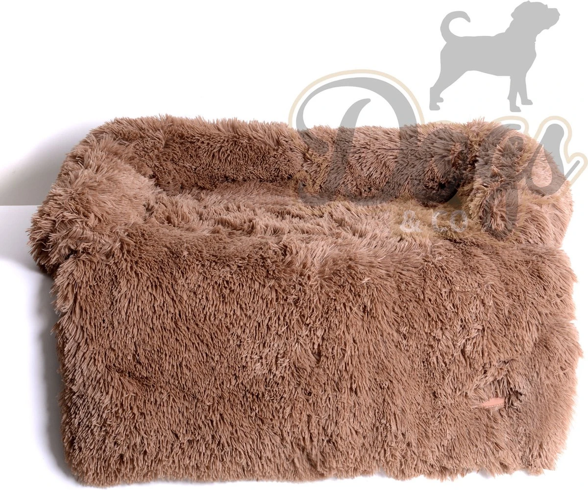 Dogs&Co Zachte Fluffy Hondenmat Voor Bank Maat S Khaki 75x75cm - HONDENMAND 6 Dogs&Co Zachte Fluffy Hondenmat Voor Bank Maat S Khaki 75x75cm - HONDENMAND - Afbeelding 4
