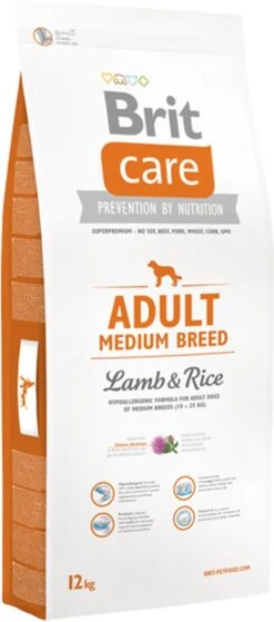 Brit Care Adult Medium Lam Hypo-allergeen 12kg Met 50% Vlees! -Hondenspullen Verkoop 530x1200 3