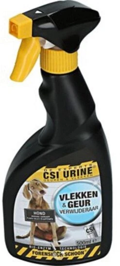 CSI Urine Vlek En Geurspray Puppy En Hond 500 Ml -Hondenspullen Verkoop 545x1200 3