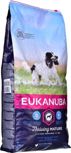 Eukanuba Dog Mature & Senior - Medium Breed - Kip - Hondenvoer - 15 Kg -Hondenspullen Verkoop 557x1200