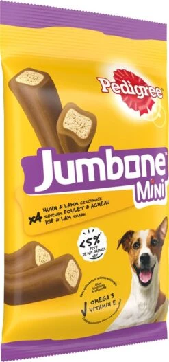 Pedigree Jumbone Hondensnacks Mini - Kip & Lam - 8 X 4 Stuks -Hondenspullen Verkoop 562x1200 2
