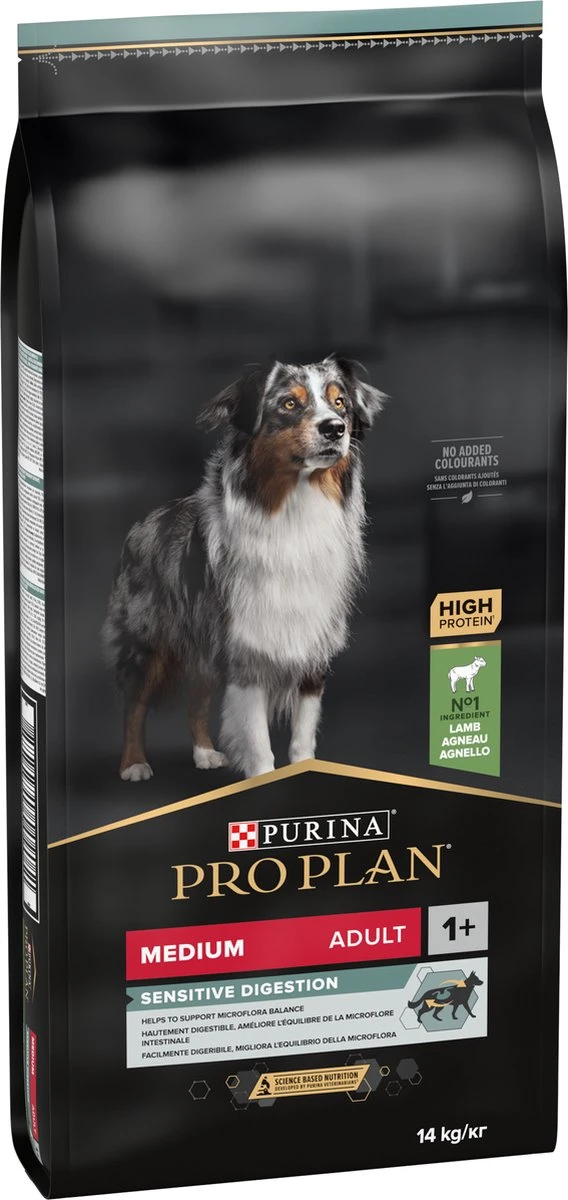 Pro Plan Medium Adult Sensitive Digestion - Honden Droogvoer - Lam - 14 Kg 18 Pro Plan Medium Adult Sensitive Digestion - Honden Droogvoer - Lam - 14 Kg - Afbeelding 16