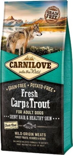 Carnilove Grain Free Fresh Carp & Trout Adult 12 Kg - Hond