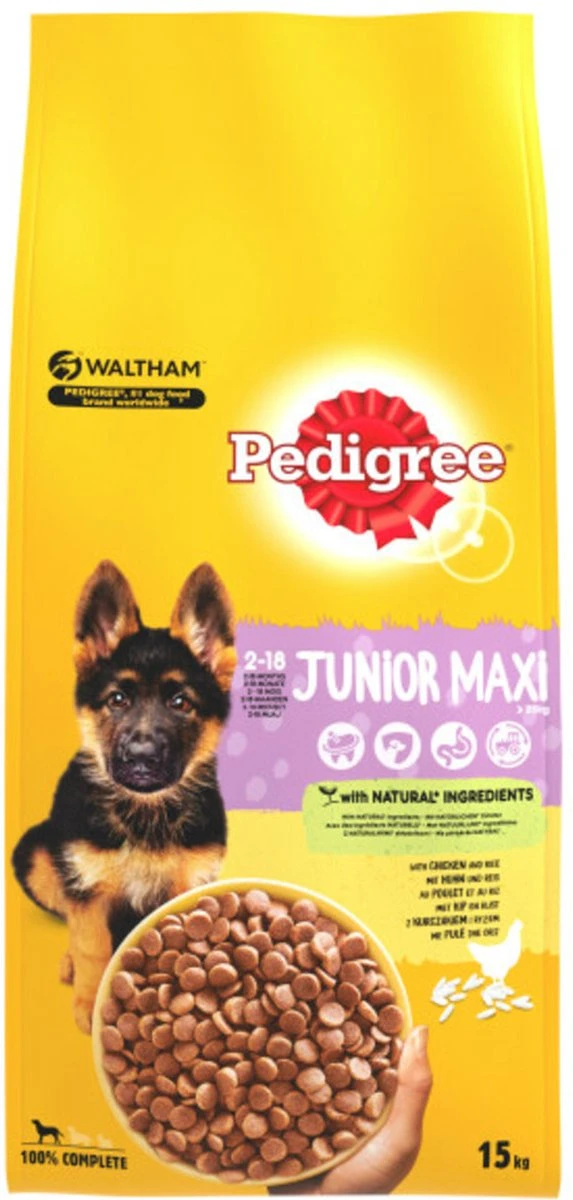 Pedigree Droogvoer Maxi Junior Kip - Rijst 15 Kg 4 Pedigree Droogvoer Maxi Junior Kip - Rijst 15 Kg - Afbeelding 2