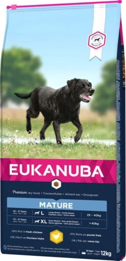 Eukanuba Dog Mature & Senior - Large Breed - Kip - Hondenvoer - 12 Kg -Hondenspullen Verkoop 581x1200 1