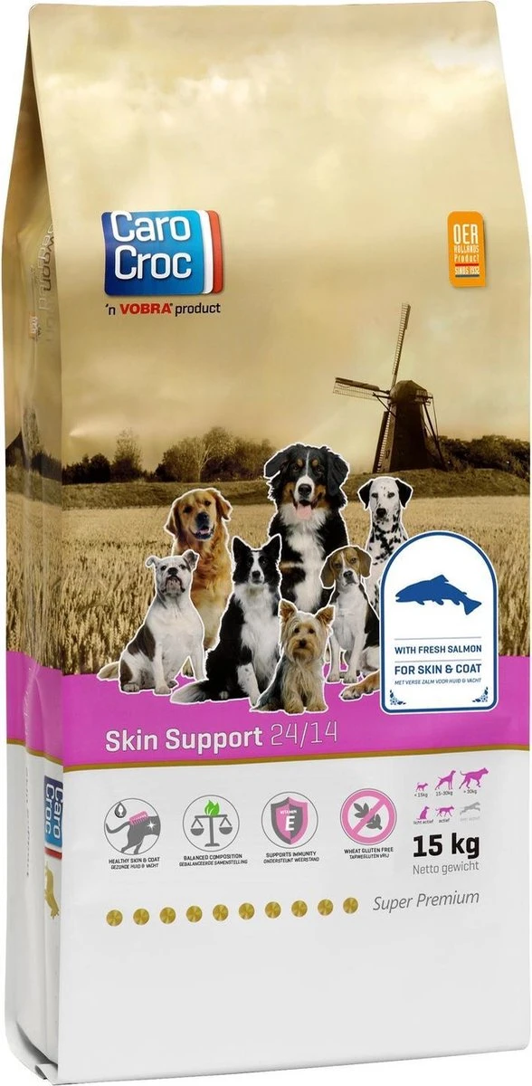 Carocroc Skin Support - Gevogelte/Granen/Vis - Hondenvoer - 15 Kg 3 Carocroc Skin Support - Gevogelte/Granen/Vis - Hondenvoer - 15 Kg