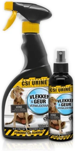 CSI Urine Vlek En Geurspray Puppy En Hond 500 Ml -Hondenspullen Verkoop 595x1200 6