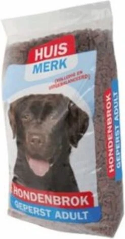 Merkloos Huismerk Hondenbrok Geperst Adult - 20 KG