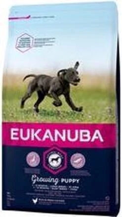 Eukanuba Dog Puppy & Junior - Grote Rassen - Kip - Droogvoer - 12 Kg -Hondenspullen Verkoop 675x1200