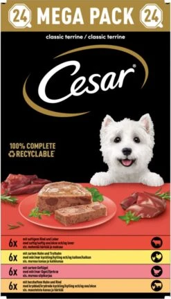 Cesar Classic Mix Paté Hondenvoer Maaltijdkuipjes 24 X 150 G 7 Cesar Classic Mix Paté Hondenvoer Maaltijdkuipjes 24 X 150 G -Hondenspullen Verkoop 686x1200 2