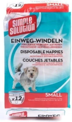 Simple Solution Wegwerp Honden Luier - SMALL 12 ST 38-48 CM -Hondenspullen Verkoop 706x1200 5