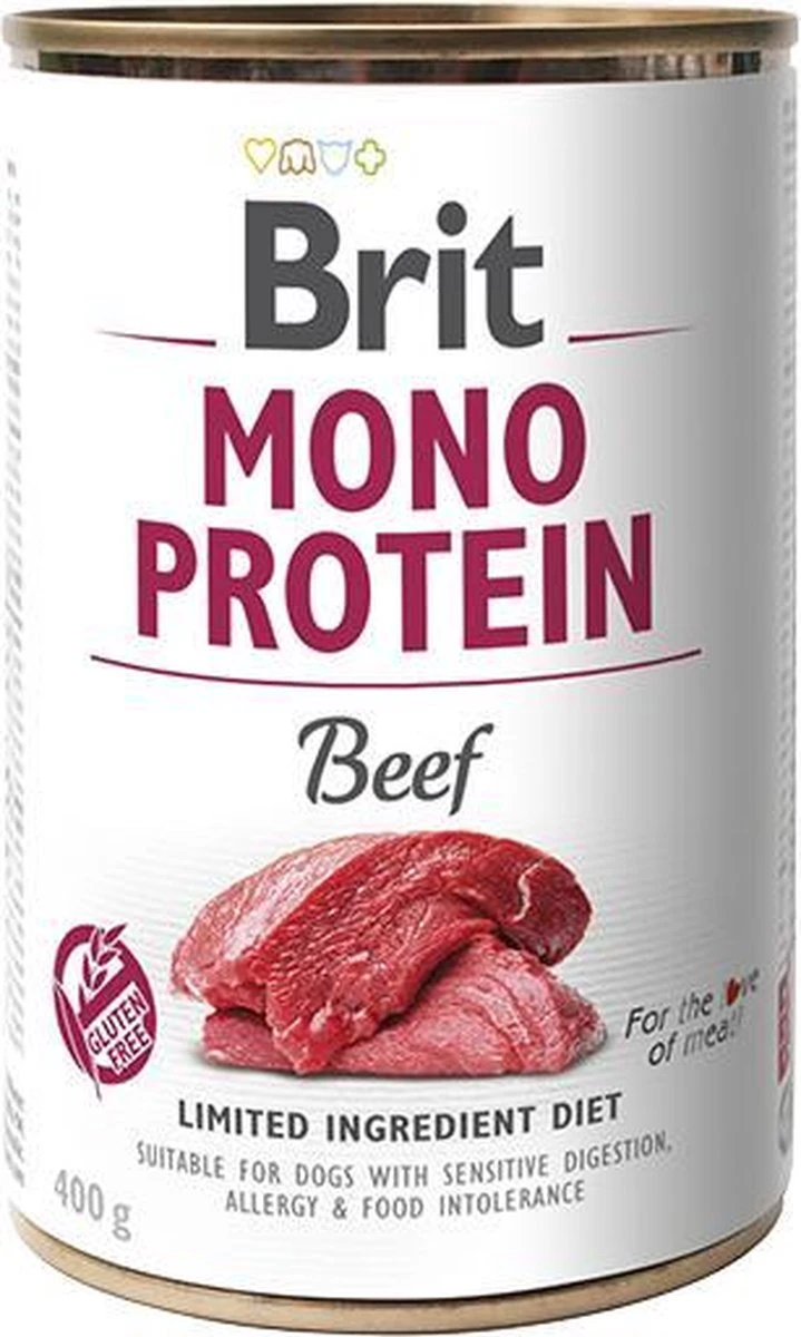 BRIT Mono Protein Rund - Hondenvoer - 6 X 400 Gram 3 BRIT Mono Protein Rund - Hondenvoer - 6 X 400 Gram
