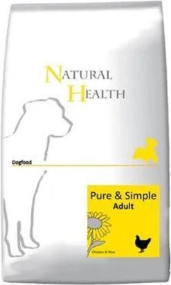 Natural Health Droogvoer Natural Health Dog Kip En Rijst 12.5 Kg.