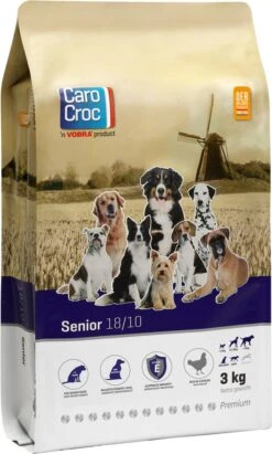 Carocroc Senior Silver 18/10 - Hondenvoer - 15 Kg -Hondenspullen Verkoop 722x1200 3