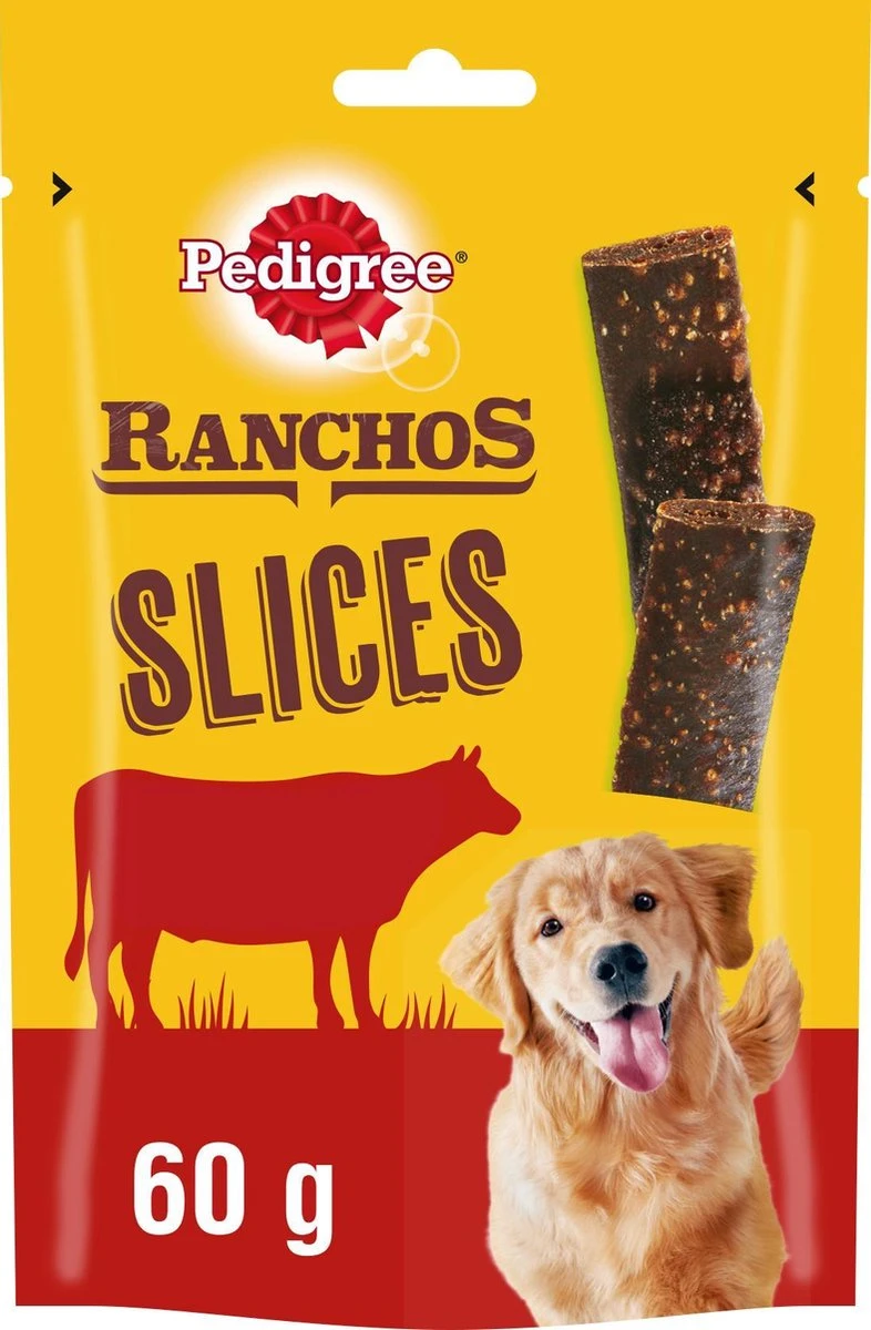 Pedigree Ranchos Slices Hondensnacks - Rund - 8 X 60 Gr 3 Pedigree Ranchos Slices Hondensnacks - Rund - 8 X 60 Gr