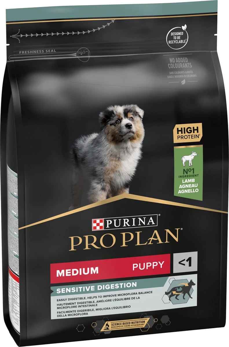 Pro Plan Medium Puppy Sensitive Digestion - Honden Droogvoer - Lam - 4 X 3 Kg 18 Pro Plan Medium Puppy Sensitive Digestion - Honden Droogvoer - Lam - 4 X 3 Kg - Afbeelding 16