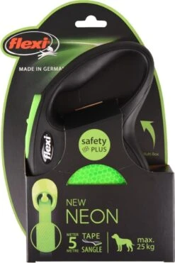 Flexi New Neon Tape - Hondenriem - Zwart/Groen - M - 5 M - (<25 Kg) -Hondenspullen Verkoop 800x1200 21