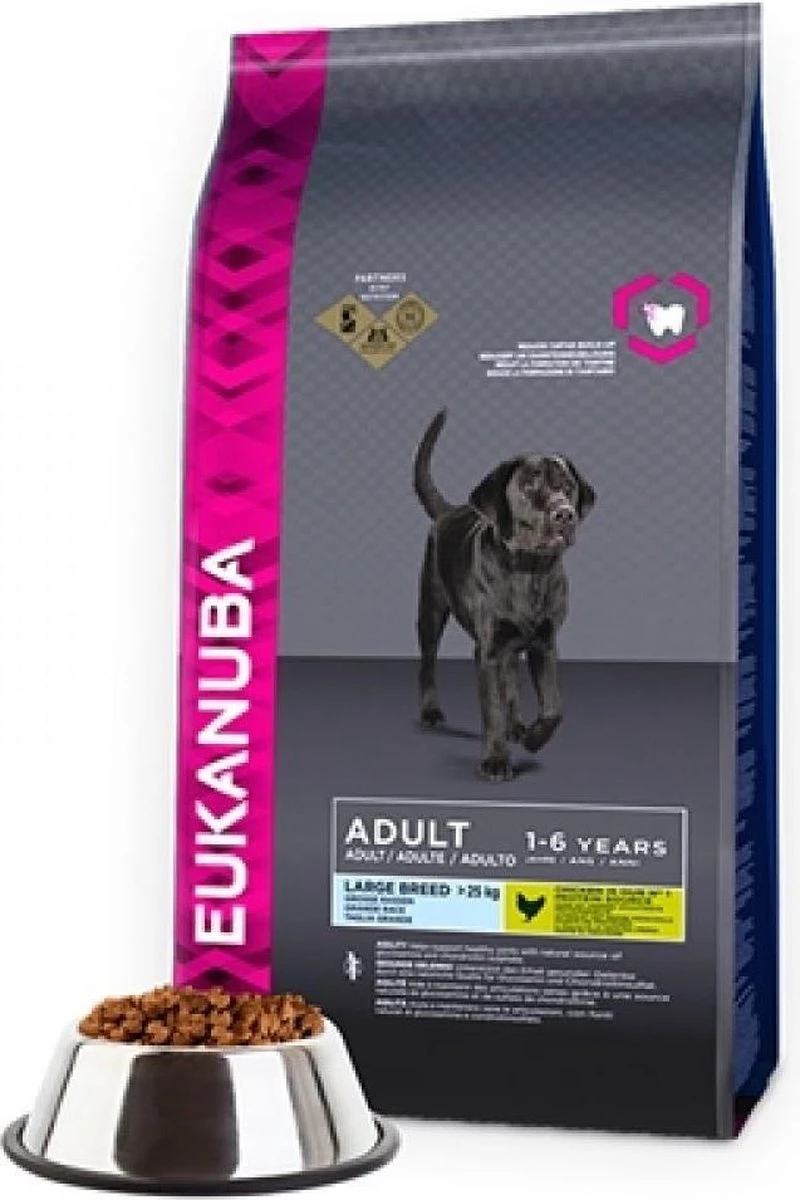 Eukanuba Dog Adult - Large Breed - Kip - Hondenvoer - 12 Kg 6 Eukanuba Dog Adult - Large Breed - Kip - Hondenvoer - 12 Kg - Afbeelding 4