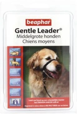 Gentle Leader Hoofdhalster Medium Zwart Beaphar -Hondenspullen Verkoop 806x1200 1