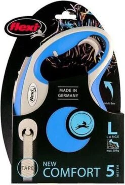 Flexi Rollijn New Comfort Tape L 8 M - Hondenriem - Blauw&Lichtgrijs -Hondenspullen Verkoop 810x1200 5