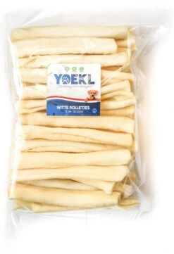 YOEKL Kauwstaaf Witte Rol 15,5cm Voordeelzak 100 Stuks - Hondensnacks - Hondensnoepjes - Hondenbot - Kauwbot - Puppy -Hondenspullen Verkoop 820x1200