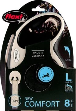 Hondenriem - Looplijn - FLEXI Rollijn NEW COMFORT Tape - L - ZWART - 8 Meter -Hondenspullen Verkoop 821x1200 6