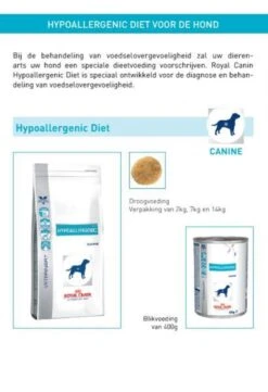 Royal Canin Hypoallergenic - Hondenvoer - 14 Kg -Hondenspullen Verkoop 822x1200