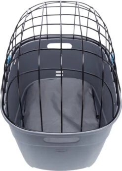 Trixie Fietsmand Voor Bagagedrager Met Draadkoepel Kunststof Grijs (46X36X47 CM) 29 Trixie Fietsmand Voor Bagagedrager Met Draadkoepel Kunststof Grijs (46X36X47 CM) -Hondenspullen Verkoop 853x1200