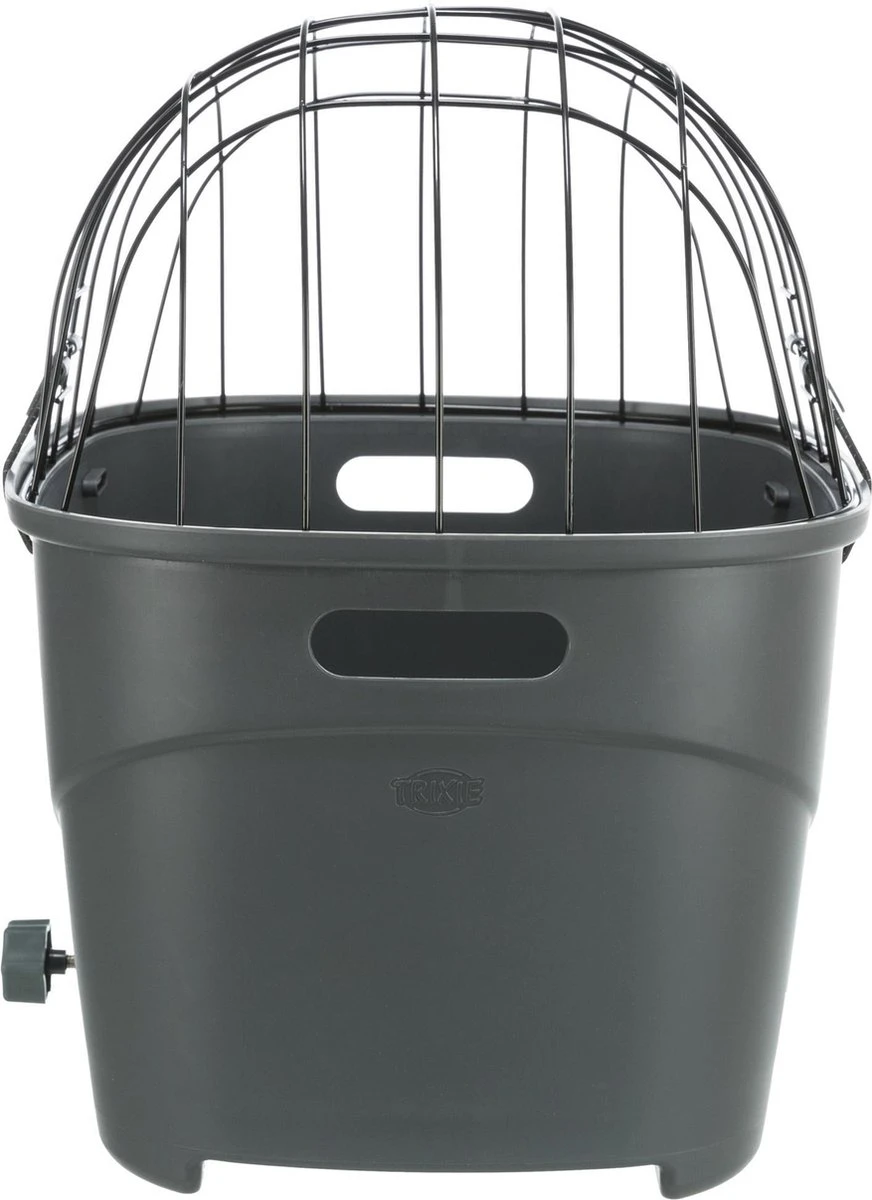 Trixie Fietsmand Voor Bagagedrager Met Draadkoepel Kunststof Grijs (46X36X47 CM) 8 Trixie Fietsmand Voor Bagagedrager Met Draadkoepel Kunststof Grijs (46X36X47 CM) - Afbeelding 6