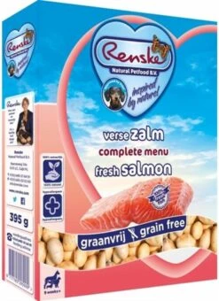 Renske Vers Vlees Zalm Graanvrij - Hondenvoer - 10 X 395 Gr