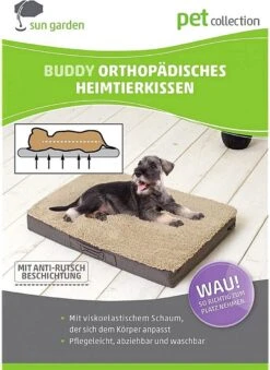 Sun Garden Buddy Orthopedisch Hondenkussen 120x72x10cm Antraciet 13 Sun Garden Buddy Orthopedisch Hondenkussen 120x72x10cm Antraciet -Hondenspullen Verkoop 875x1200 3