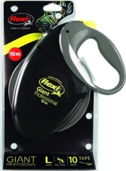 Flexi Giant Tape - Hondenriem - Zwart/Geel - L - 10 M - (<50 Kg) -Hondenspullen Verkoop 884x1200 1