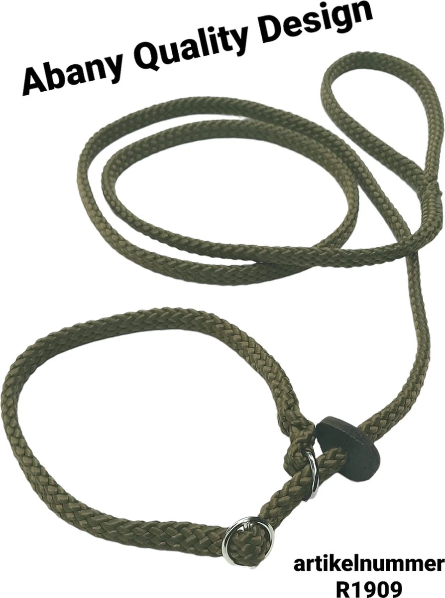 Abany Quality Design 1.80 Mtr Jachtgroen - Jachtlijn - Dubbele Stop - Retrieverlijn - Gentle Leader - Lijn Leiband Met Halsband - Sliplijn Met Stop – Half Slip - Puppylijn - Vanglijn - Mantrailing - 1R1909 3 Abany Quality Design 1.80 Mtr Jachtgroen - Jachtlijn - Dubbele Stop - Retrieverlijn - Gentle Leader - Lijn Leiband Met Halsband - Sliplijn Met Stop – Half Slip - Puppylijn - Vanglijn - Mantrailing - 1R1909