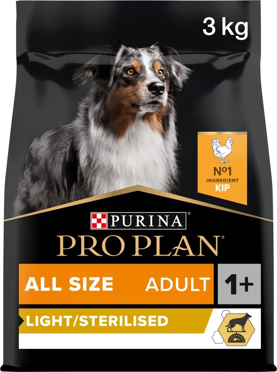 Pro Plan All Sizes Adult Light/Sterilised - Honden Droogvoer - Kip- 3 Kg 16 Pro Plan All Sizes Adult Light/Sterilised - Honden Droogvoer - Kip- 3 Kg - Afbeelding 14