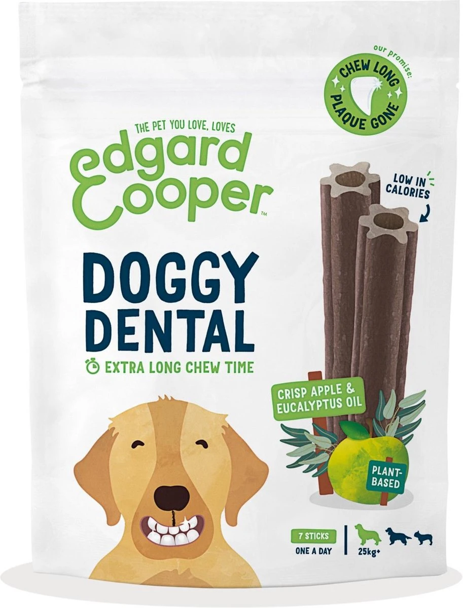 Edgard & Cooper Doggy Dental Sticks Appel - Eucalyptusolie Large 12 Edgard & Cooper Doggy Dental Sticks Appel - Eucalyptusolie Large - Afbeelding 10
