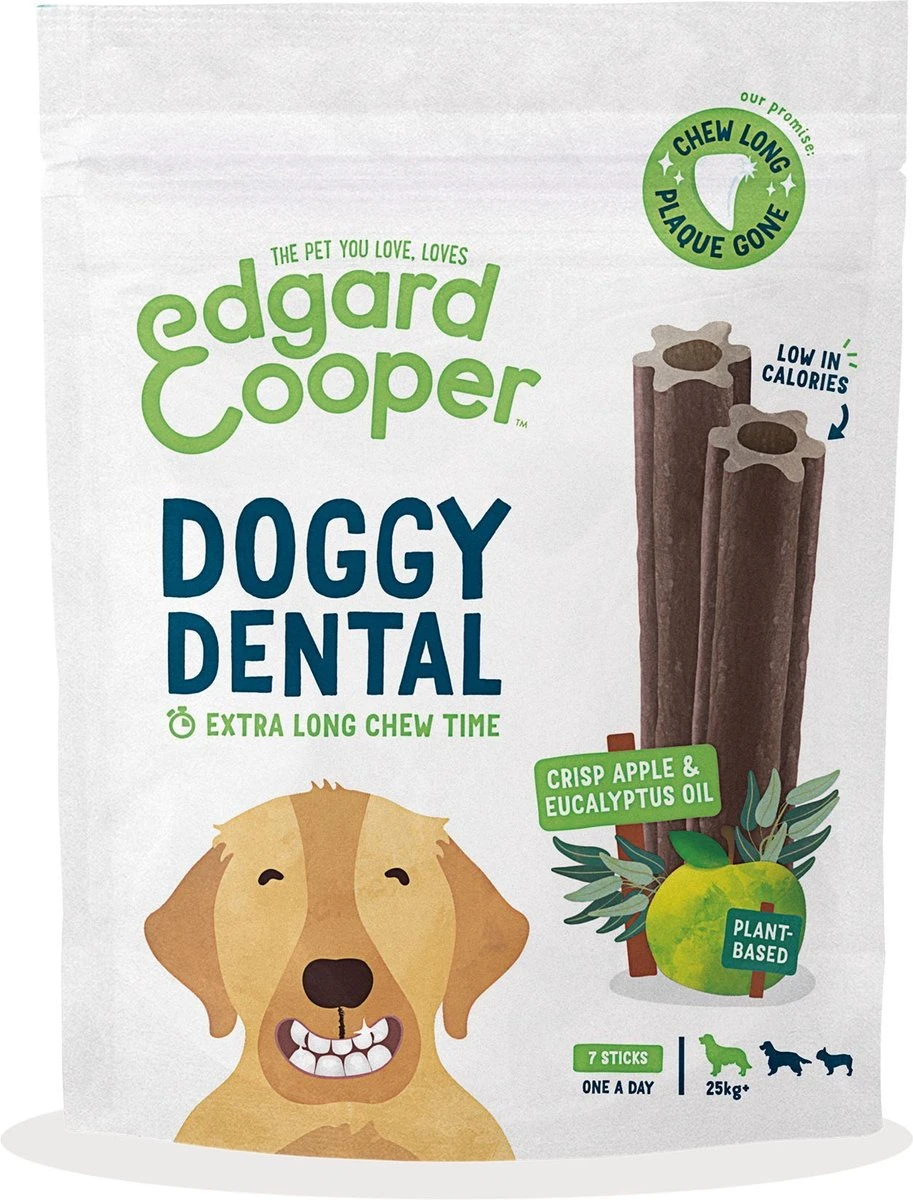 Edgard & Cooper Doggy Dental Sticks Appel - Eucalyptusolie Large 14 Edgard & Cooper Doggy Dental Sticks Appel - Eucalyptusolie Large - Afbeelding 12